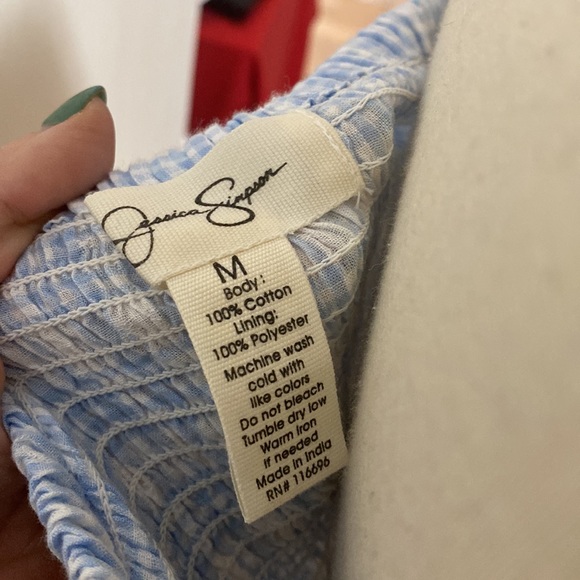 Blue gingham Dorothy inspired casual dress - Picture 3 of 6